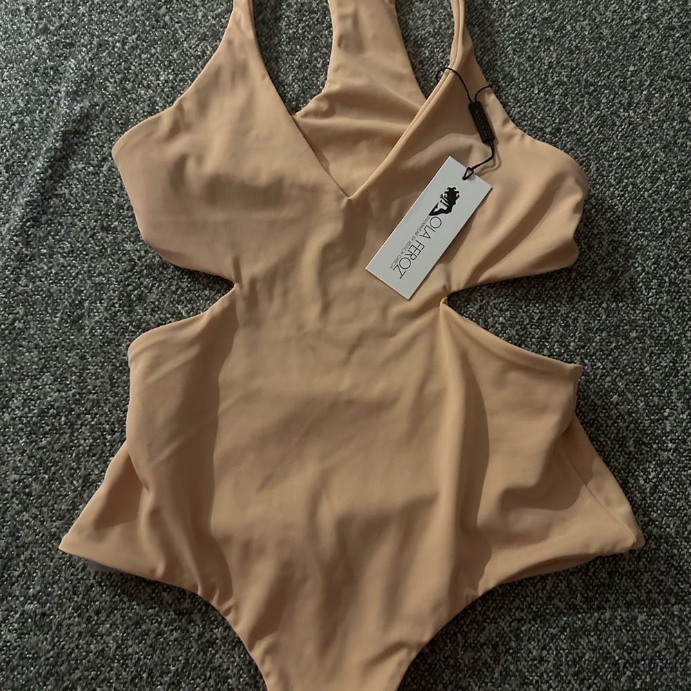 Ola Feroz One-Piece Swimsuit in Nude